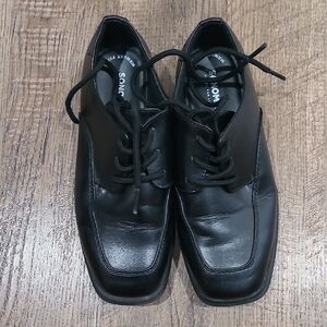 Kohl's Black Leather Boy's Oxfords